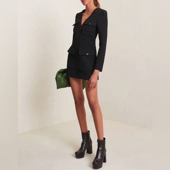 A.L.C. Women’s Black Iris Tailored Mini Dress Size 8 NWT MSRP$595 - Picture 1 of 11